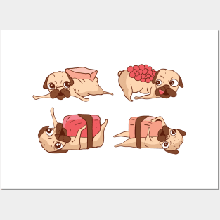 SUSHI PUGS Posters and Art
